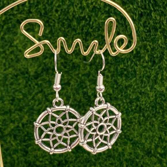 Dream Catcher, Dream Catcher Earring, Native American Jewelry, Indian Earrings - Picture 4 of 5